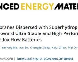 重庆大学:可用于钒液流电池的高性能全氟磺酸基复合离子交换膜