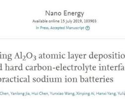 曹余良教授：原子层沉积三氧化二铝界面改性钠离子电池硬碳负极