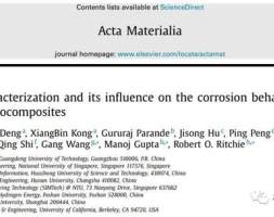 《Acta Materialia》：界面效应对镁基纳米复合材料腐蚀行为的影响