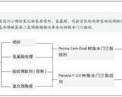 多种表面处理方式及树脂水门汀类型对氧化锆陶瓷粘接强度的影响