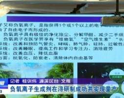 「项目建设提速年」祝贺！负氧离子生成剂在九江研制成功并实现量产